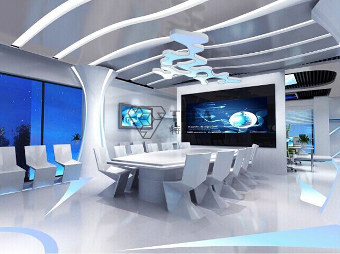 明阳大数据中心企业展厅效果图展示,特发国际展厅设计,展厅设计