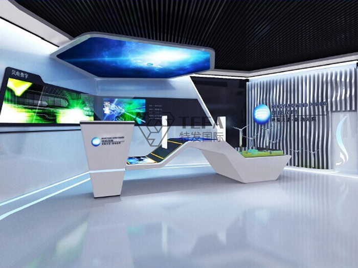 明阳大数据中心企业展厅效果图展示,特发国际展厅设计,展厅设计